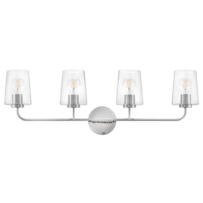 4 Light Large Bathroom Vanity Light, Chrome