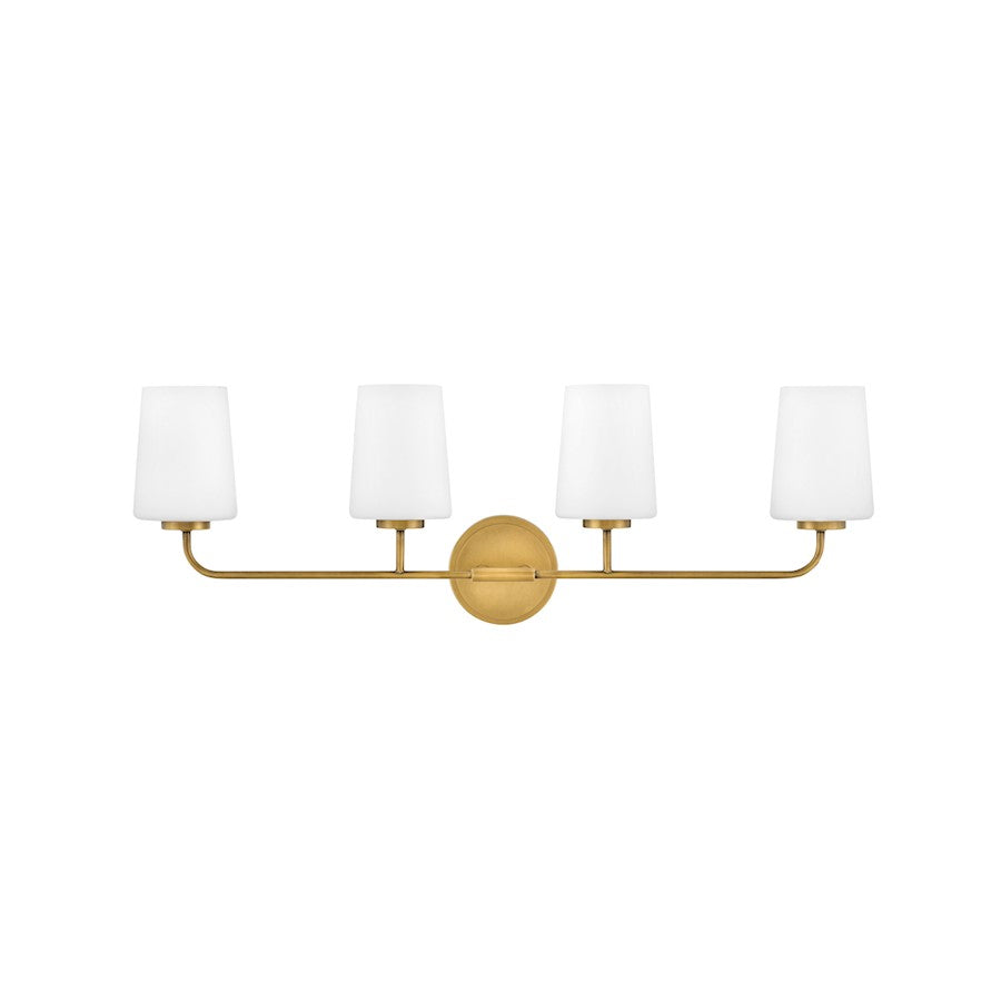 4 Light Bathroom Vanity Light, White