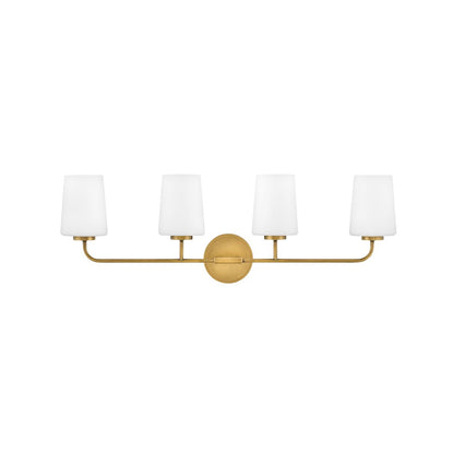 4 Light Bathroom Vanity Light, White