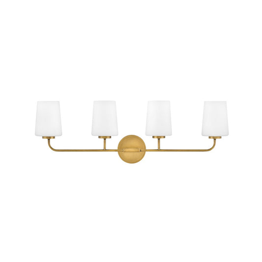 4 Light Bathroom Vanity Light, White