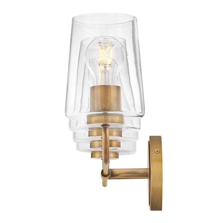 4 Light Large Bathroom Vanity Light, Heritage Brass