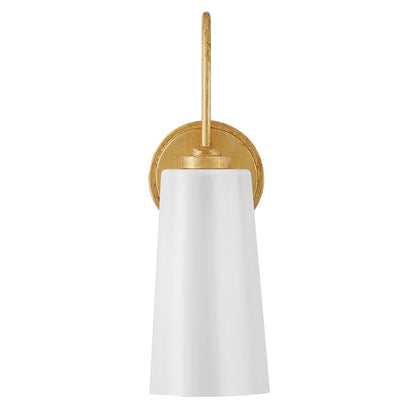 Lark Honey 1 Light Medium Vanity, Distressed Brass/Cased Opal