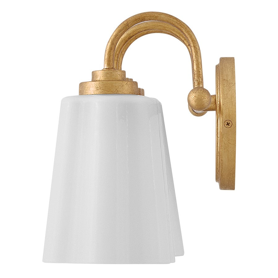 Lark Honey 3 Light Medium Vanity, Distressed Brass/Cased Opal