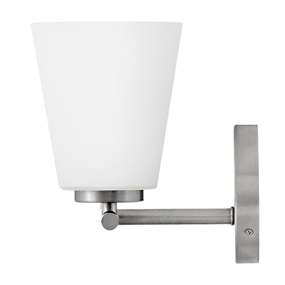 Lark Bri 2 Light 15" Vanity, Brushed Nickel/Etched Opal