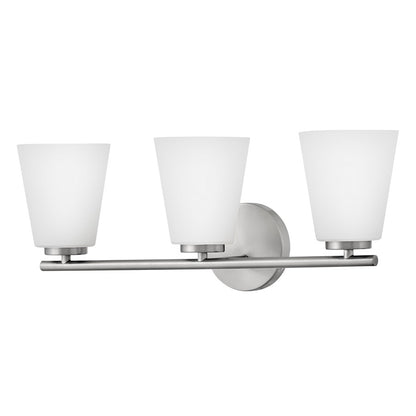 Lark Bri 3 Light 24" Vanity, Brushed Nickel/Etched Opal