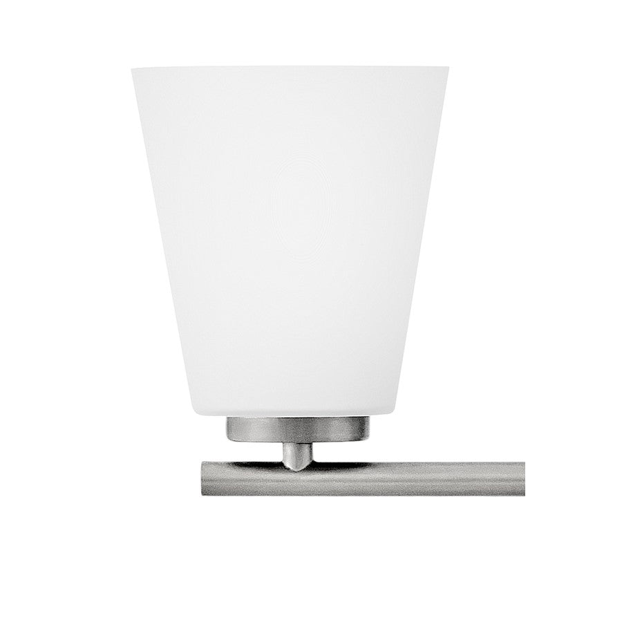 Lark Bri 3 Light 24" Vanity, Brushed Nickel/Etched Opal