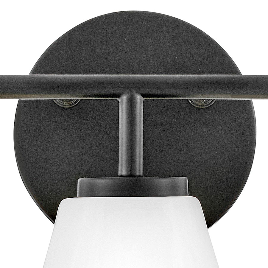 3 Light Medium Bathroom Vanity Light, Black