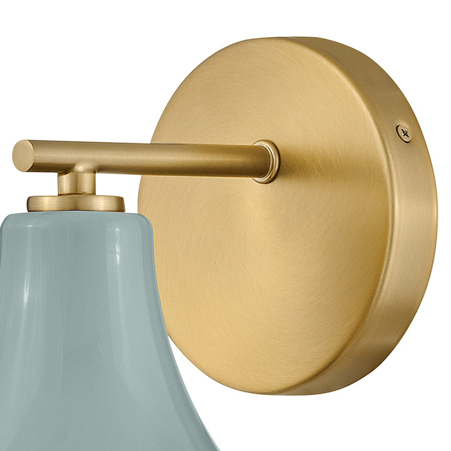 1 Light Small Bathroom Vanity Light, Seafoam