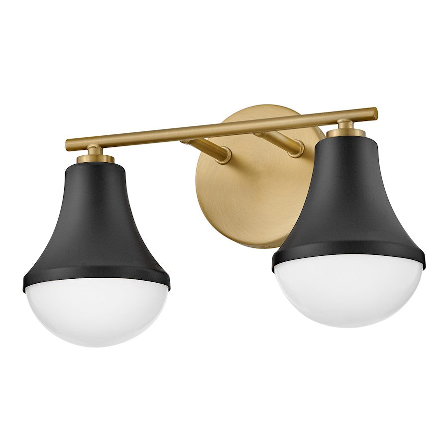 2 Light Small Bathroom Vanity Light, Black