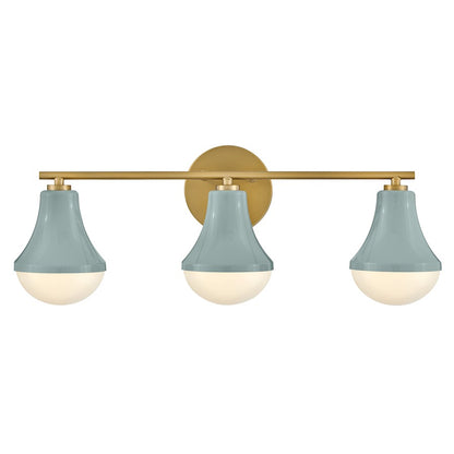 3 Light Medium Bathroom Vanity Light, Seafoam