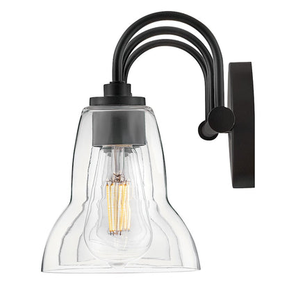 3 Light Medium Bathroom Vanity Light, Black
