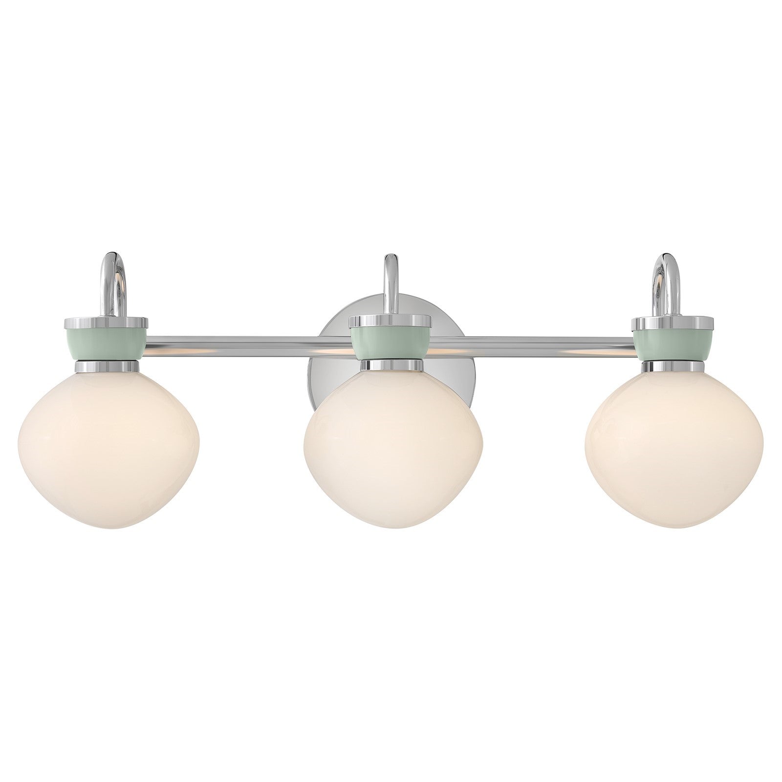 Hinkley Lucy 25in 3-Light Bathroom Vanity Light | Classic Chrome Steel and Cased Opal Glass | Bathroom Vanity & Powder Room | 7 x 25 x | Model 85593CM-SF