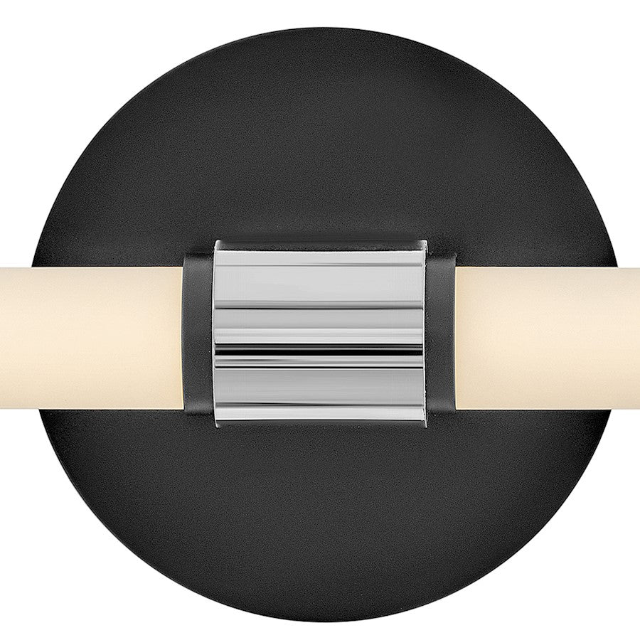 Medium LED Bathroom Vanity Light, Black