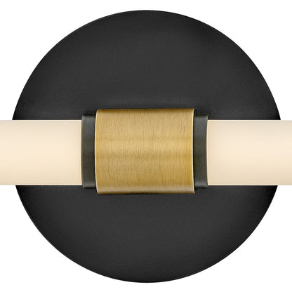 Medium LED Bathroom Vanity Light, Black