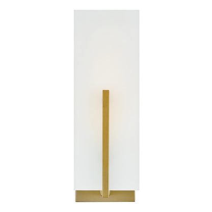 Lark Roman 1 Light Medium Sconce, Lacquered Brass/Etched White