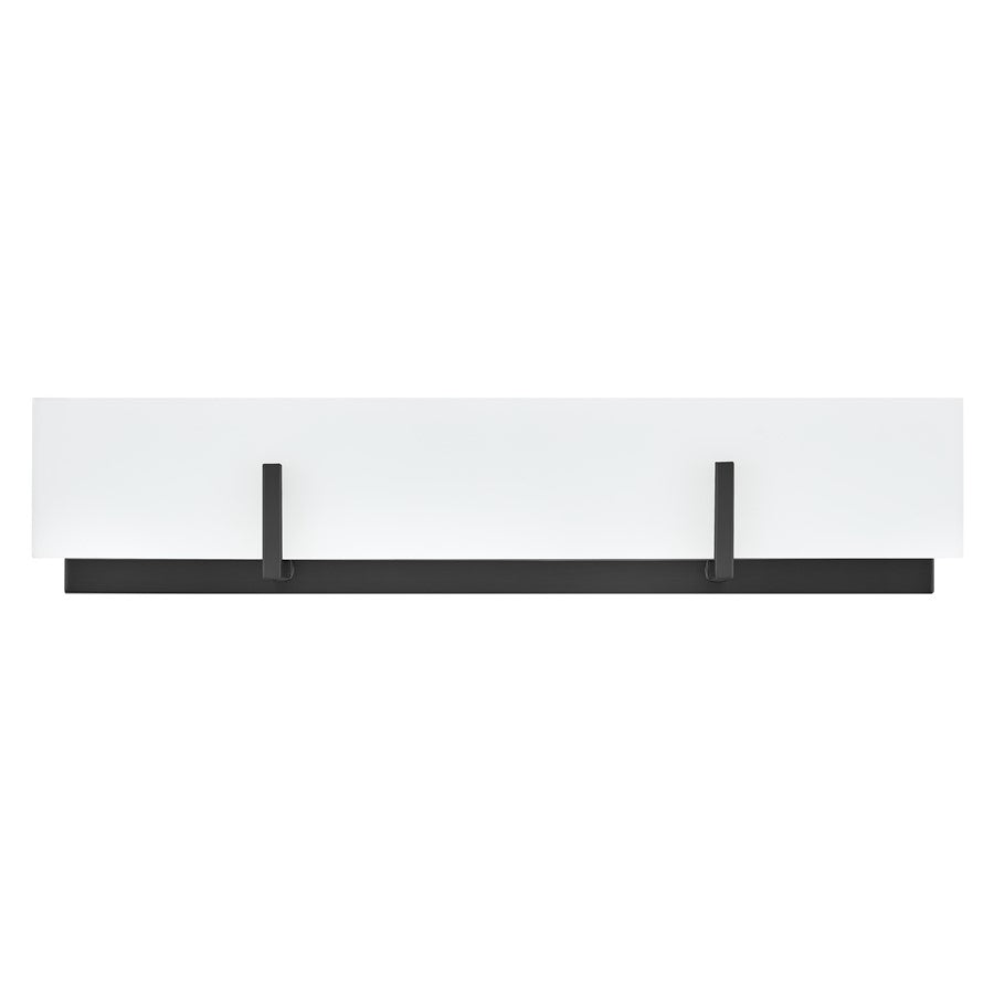 Lark Roman 4 Light Medium Four Light Vanity, Black/Etched White