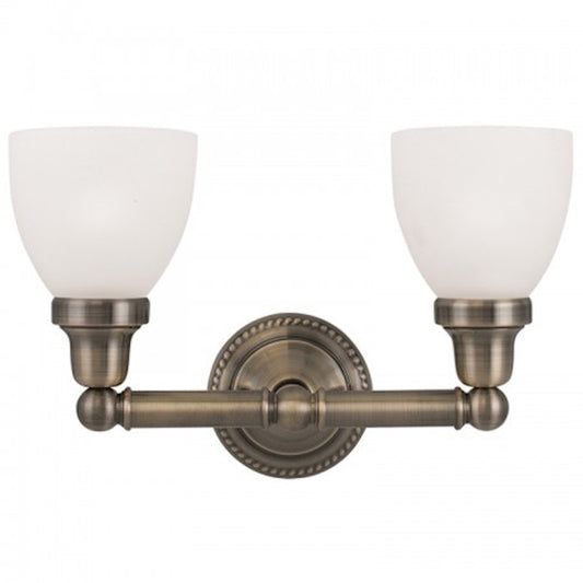Livex Lighting Classic Bath Light in Antique Brass