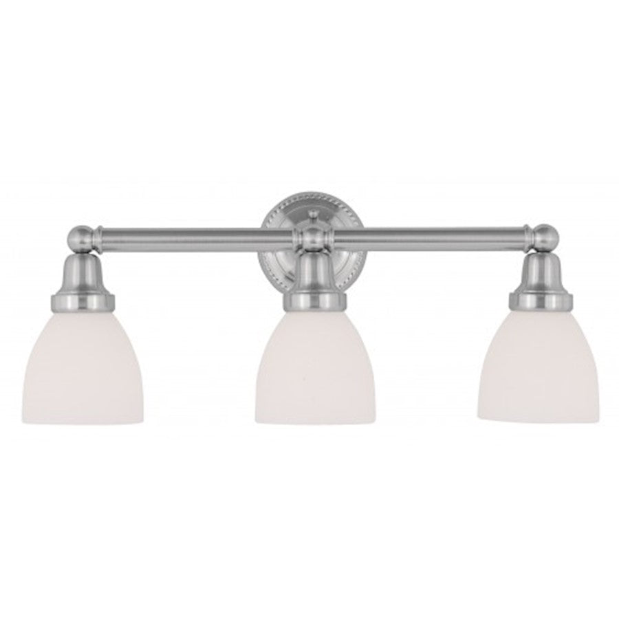 Livex Lighting Classic Bath Light in Brushed Nickel