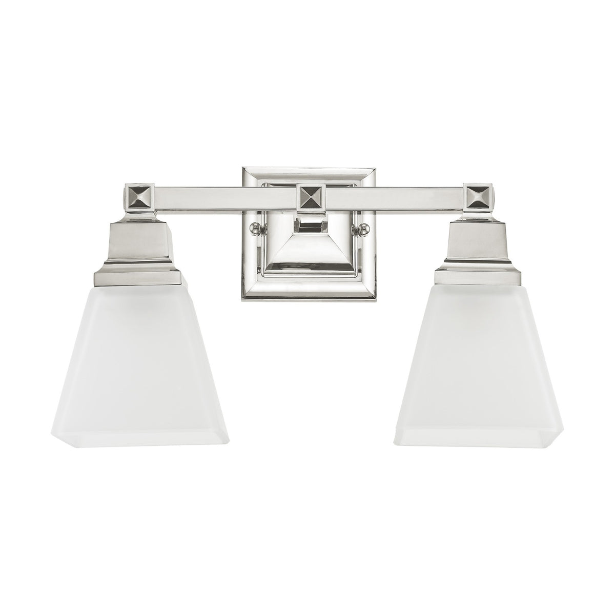 Livex Lighting Mission Bathroom Vanity Lighting, Polished Nickel