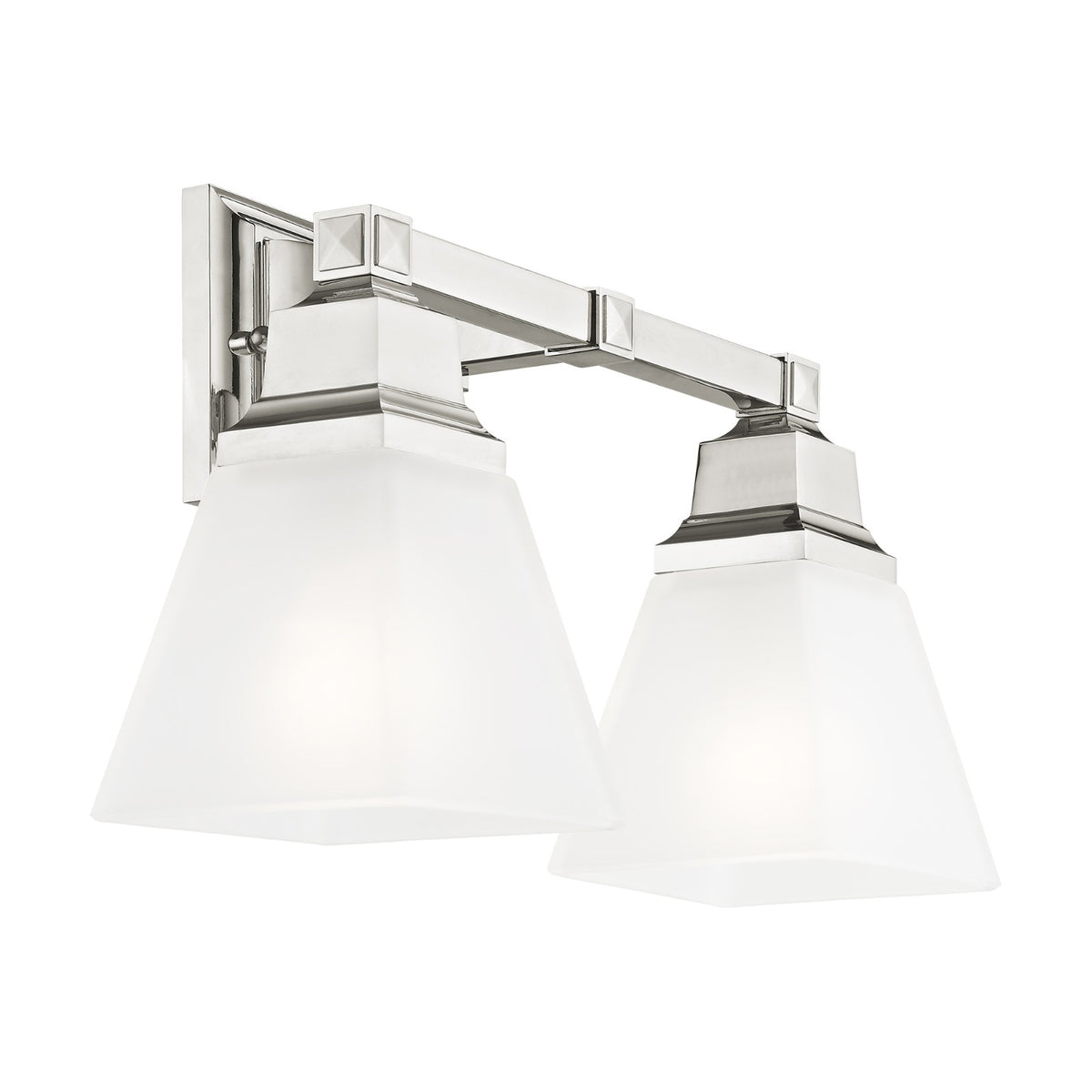 Livex Lighting Mission Bathroom Vanity Lighting, Polished Nickel