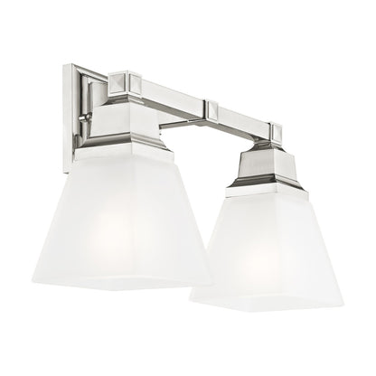 Livex Lighting Mission Bathroom Vanity Lighting, Polished Nickel
