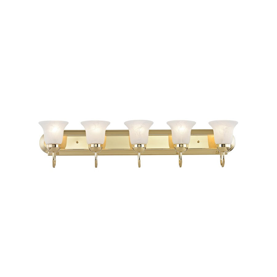 Livex Lighting Riviera Bath Light in Polished Brass