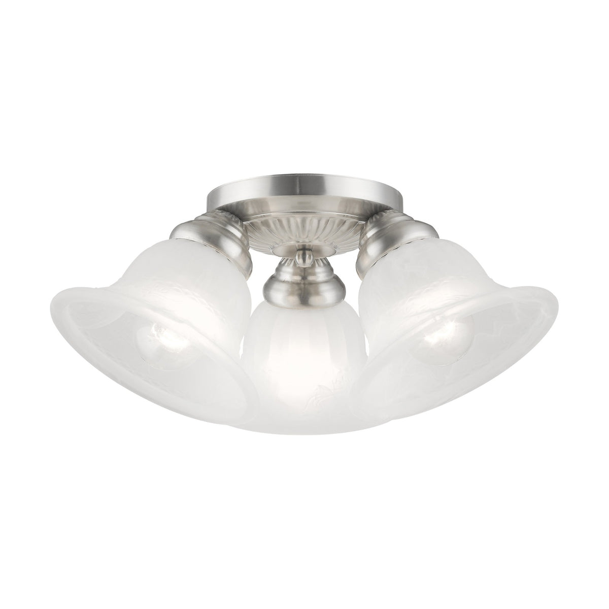 Livex Lighting Edgemont Ceiling Mount in Brushed Nickel