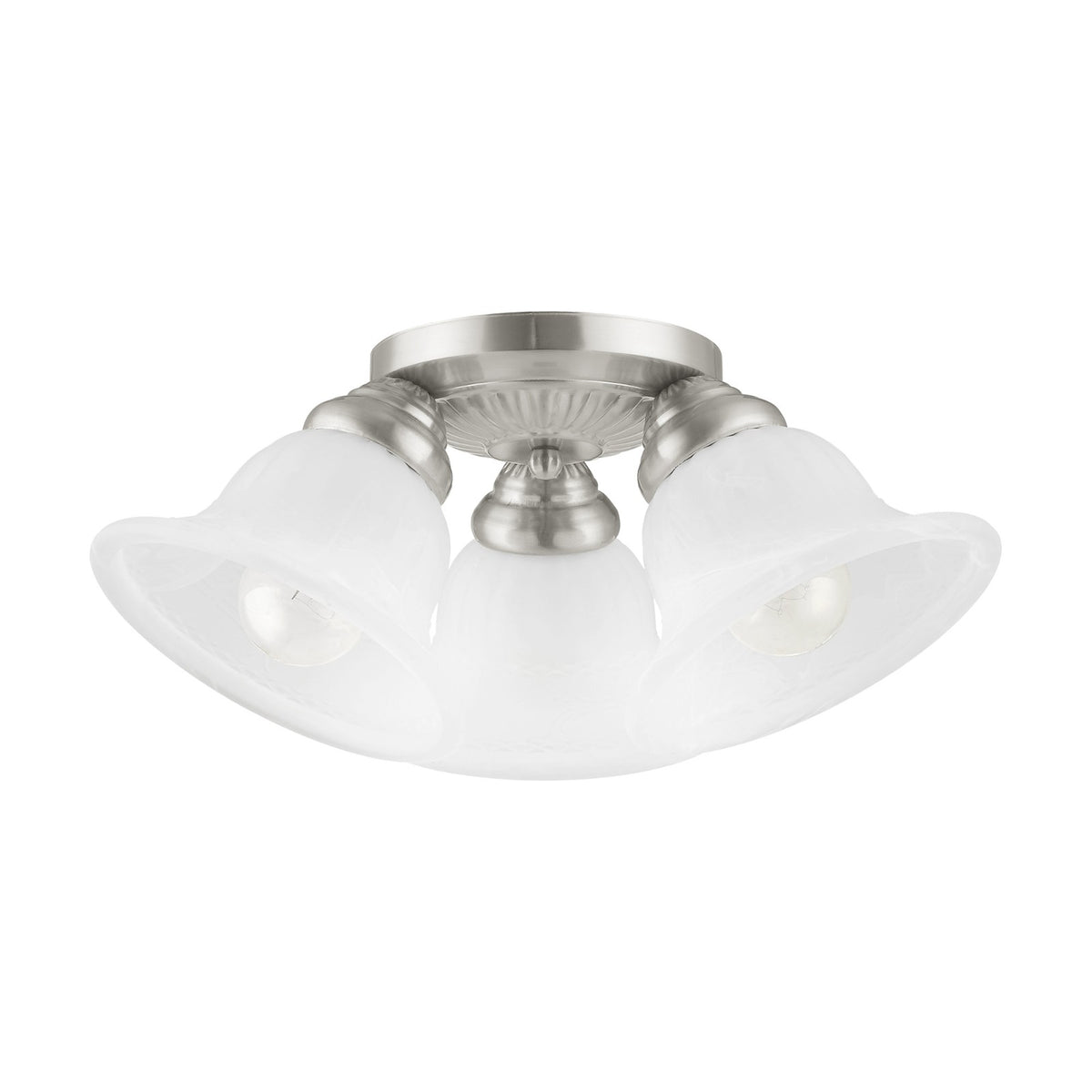 Livex Lighting Edgemont Ceiling Mount in Brushed Nickel