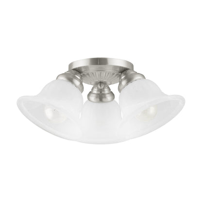 Livex Lighting Edgemont Ceiling Mount in Brushed Nickel
