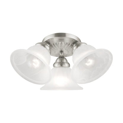 Livex Lighting Edgemont Ceiling Mount in Brushed Nickel