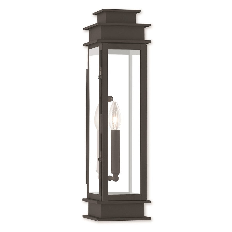 Livex Lighting Princeton 1 Light Wall Lantern, Black