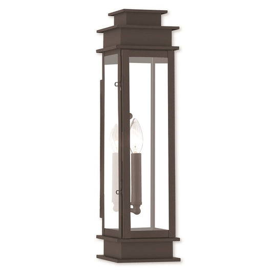 Livex Lighting Princeton 1 Light Wall Lantern, Bronze
