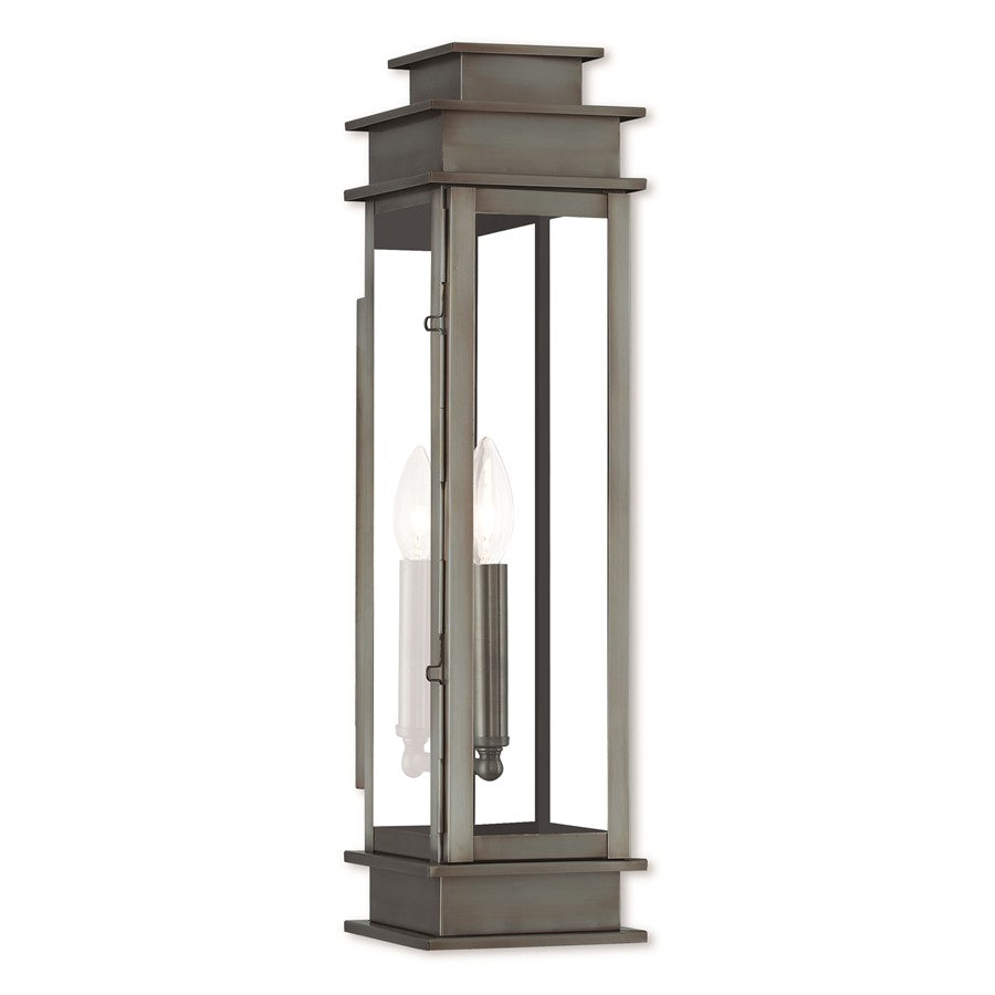 Livex Lighting Princeton 1 Light Wall Lantern, Vintage Pewter