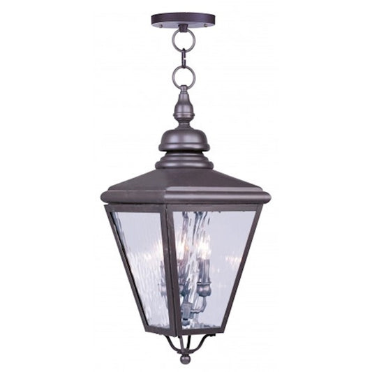 Livex Lighting Cambridge Outdoor Chain Hang in Bronze