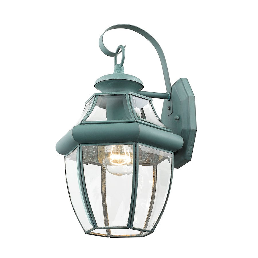 Livex Lighting Monterey Outdoor Wall Lantern in Verdigris