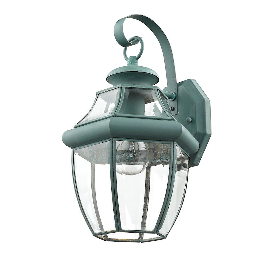 Livex Lighting Monterey Outdoor Wall Lantern in Verdigris