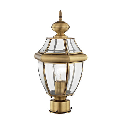 Livex Lighting Monterey Outdoor Post Head in Antique Brass