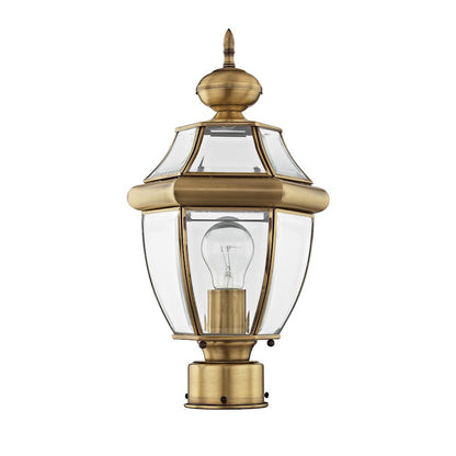 Livex Lighting Monterey Outdoor Post Head in Antique Brass