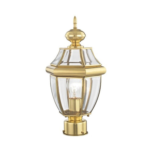 Livex Lighting Monterey Outdoor Post Head in Polished Brass