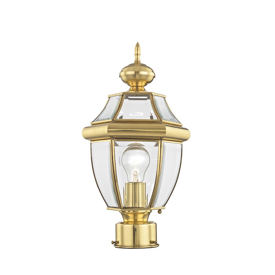 Livex Lighting Monterey Outdoor Post Head in Polished Brass