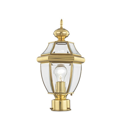 Livex Lighting Monterey Outdoor Post Head in Polished Brass