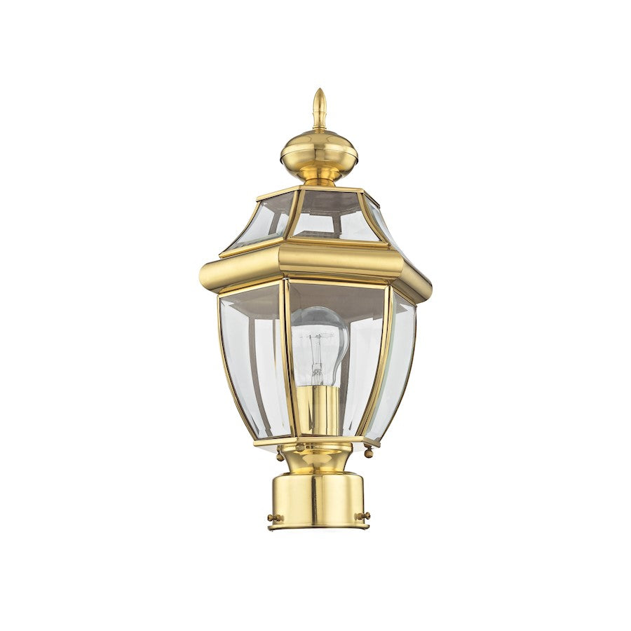 Livex Lighting Monterey Outdoor Post Head in Polished Brass