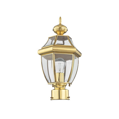 Livex Lighting Monterey Outdoor Post Head in Polished Brass