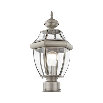 Livex Lighting Monterey Outdoor Post Head in Brushed Nickel