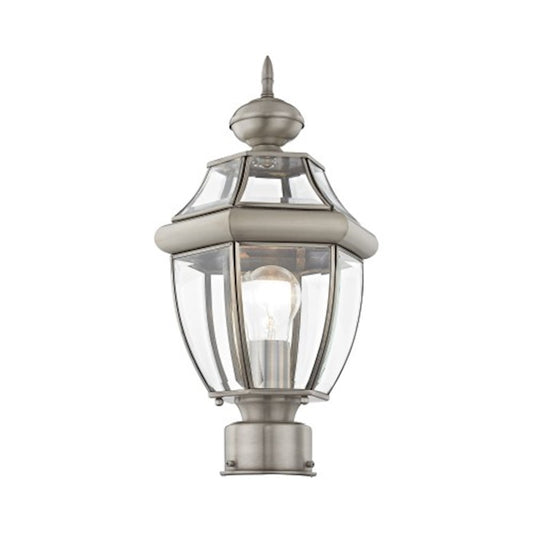 Livex Lighting Monterey Outdoor Post Head in Brushed Nickel