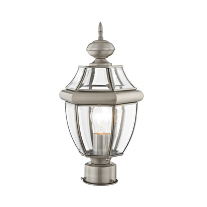 Livex Lighting Monterey Outdoor Post Head in Brushed Nickel
