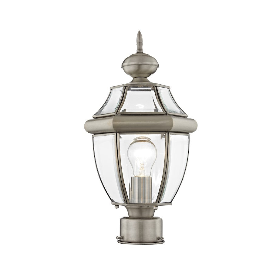 Livex Lighting Monterey Outdoor Post Head in Brushed Nickel