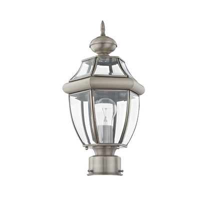 Livex Lighting Monterey Outdoor Post Head in Brushed Nickel