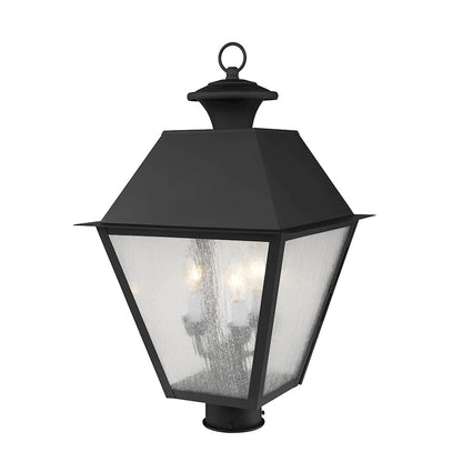 Livex Lighting Mansfield Outdoor Post Head in Black