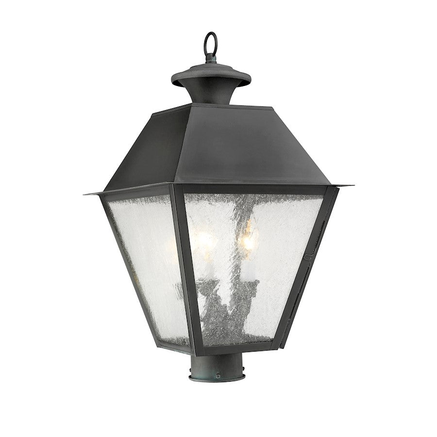 Livex Lighting Mansfield Outdoor Post Head in Charcoal